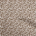thumbnail image 1 of oneOone Cotton Cambric Brown Fabric Floral Quilting Supplies Print Sewing Fabric By The Yard 42 Inch Wide, 1 of 5