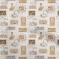 thumbnail image 1 of oneOone Cotton Cambric Brown Fabric Game Video Game Fabric For Sewing Printed Craft Fabric By The Yard 42 Inch Wide, 1 of 4