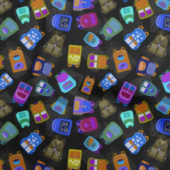 oneOone Cotton Cambric Brown Fabric Halloween Dress Material Fabric Print Fabric By The Yard 56 Inch Wide