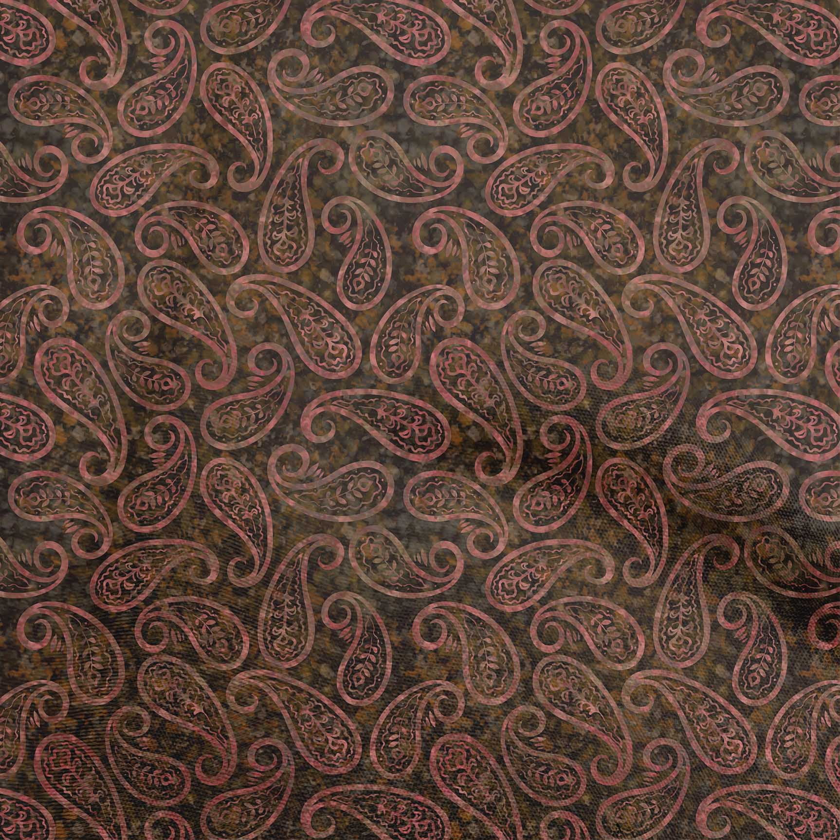 oneOone Cotton Cambric Brown Fabric Paisleys Sewing Fabric By The Yard Printed Diy Clothing Sewing Supplies 42 Inch Wide