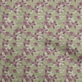 thumbnail image 1 of oneOone Cotton Cambric Brown Fabric Tropical Leaf Sewing Material Print Fabric By The Yard 42 Inch Wide, 1 of 5