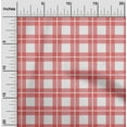 thumbnail image 1 of oneOone Cotton Cambric Crimson Red Fabric Gingham Check Sewing Fabric By The Yard Printed Diy Clothing Sewing Supplies 56 Inches Wide, 1 of 4