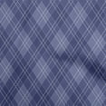 thumbnail image 1 of oneOone Cotton Cambric Dark Blue Fabric Check Craft Projects Decor Fabric Printed By The Yard 42 Inch Wide, 1 of 5