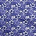 thumbnail image 1 of oneOone Cotton Cambric Dark Blue Fabric Sports Basket & Football Quilting Supplies Print Sewing Fabric By The Yard 42 Inch Wide, 1 of 4