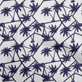 thumbnail image 1 of oneOone Cotton Cambric Dark Blue Fabric Tropical Leaf Diy Clothing Quilting Fabric Print Fabric By Yard 56 Inch Wide, 1 of 4