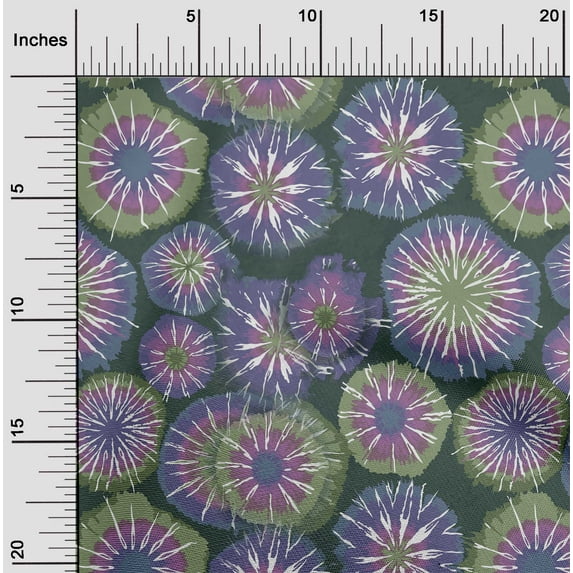 oneOone Cotton Cambric Dark Green Fabric Batik Sewing Fabric By The Yard Printed Diy Clothing Sewing Supplies 42 Inch Wide-K7C