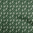 thumbnail image 1 of oneOone Cotton Cambric Dark Green Fabric Florals Diy Clothing Quilting Fabric Print Fabric By Yard 42 Inch Wide, 1 of 5