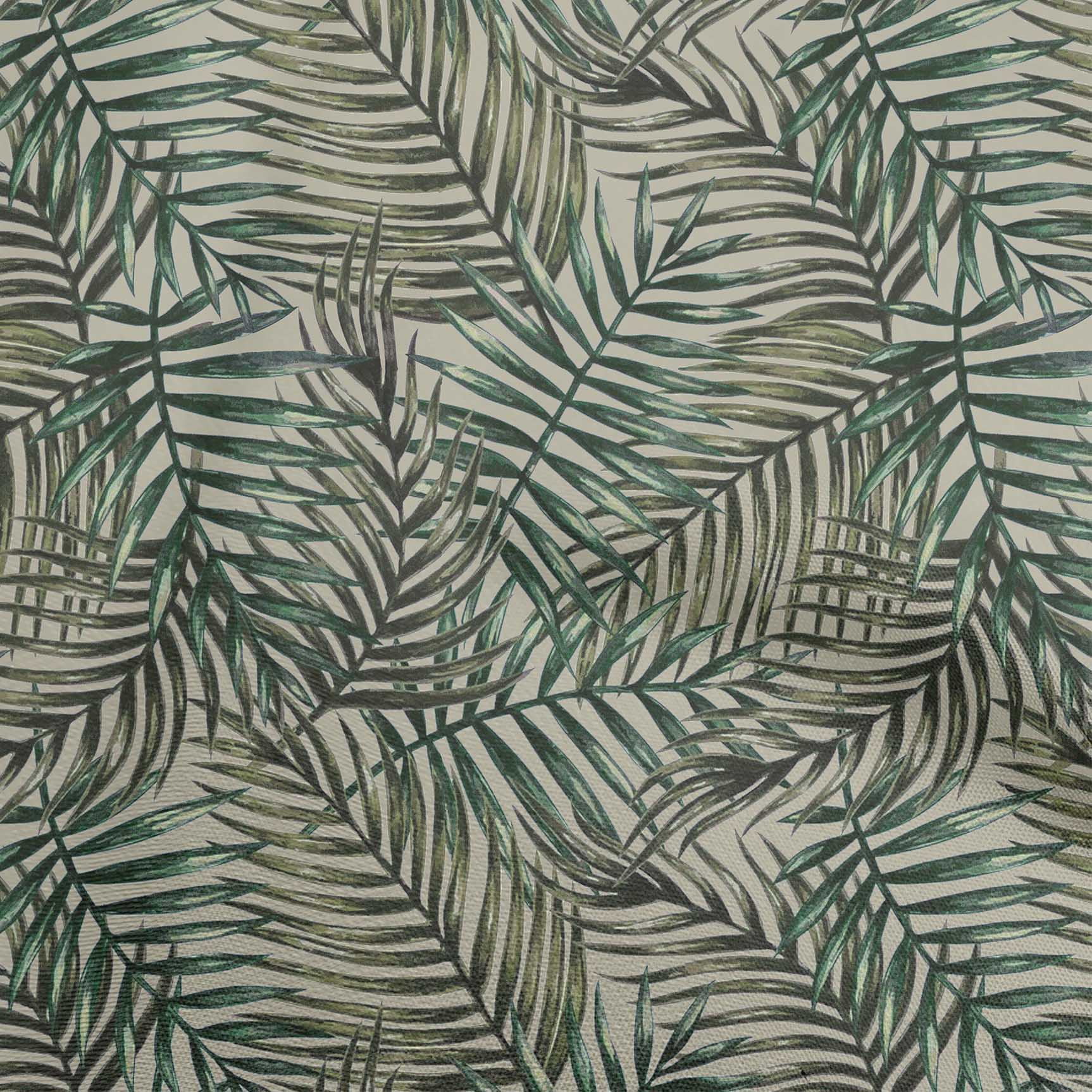 oneOone Cotton Cambric Dark Green Fabric Leaves Sewing Fabric By The Yard Printed Diy Clothing Sewing Supplies 42 Inch Wide