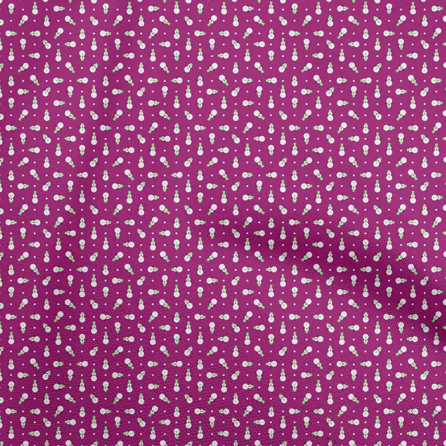 oneOone Cotton Cambric Dark Magenta Fabric Christmas Craft Projects Decor Fabric Printed By The Yard 56 Inch Wide