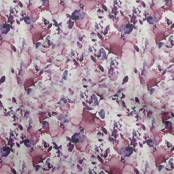 oneOone Cotton Cambric Dark Magenta Fabric Floral Texture Diy Clothing Quilting Fabric Print Fabric By Yard 56 Inch Wide