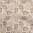 thumbnail image 1 of oneOone Cotton Cambric Dark Mustard Fabric Leaves Craft Projects Decor Fabric Printed By The Yard 56 Inch Wide, 1 of 5