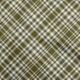 thumbnail image 1 of oneOone Cotton Cambric Dark Olive Green Fabric Check Quilting Supplies Print Sewing Fabric By The Yard 42 Inch Wide, 1 of 4