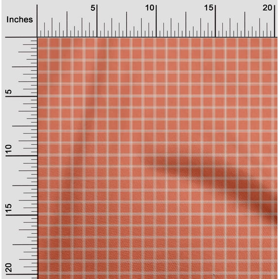 oneOone Cotton Cambric Dark Peach Fabric Stripes Sewing Fabric By The Yard Printed Diy Clothing Sewing Supplies 42 Inch Wide-BA0