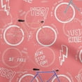 thumbnail image 1 of oneOone Cotton Cambric Dark Peach Orange Fabric Bicycle Sewing Craft Projects Fabric Prints By Yard 42 Inch Wide, 1 of 6