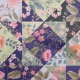 thumbnail image 1 of oneOone Cotton Cambric Dark Purple Fabric Florals Diy Clothing Quilting Fabric Print Fabric By Yard 56 Inch Wide, 1 of 1
