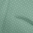 thumbnail image 1 of oneOone Cotton Cambric Dusty Teal Green Fabric Retro Paw Sewing Material Print Fabric By The Yard 42 Inch Wide, 1 of 5