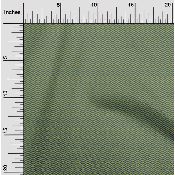 oneOone Cotton Cambric Fabric Chevron Geometric Printed Fabric 1 Yard 56 Inch Wide