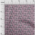 thumbnail image 1 of oneOone Cotton Cambric Fabric Leaves & Floral Block Print Sewing Fabric BTY 56 Inch Wide, 1 of 4