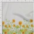thumbnail image 1 of oneOone Cotton Cambric Fabric Leaves & Flower Panel Print Fabric BTY 56 Inch Wide, 1 of 3