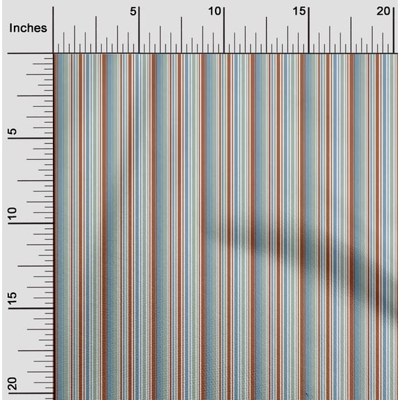 oneOone Cotton Cambric Fabric Multicolor Stripe Print Fabric By Yard 56 Inch Wide