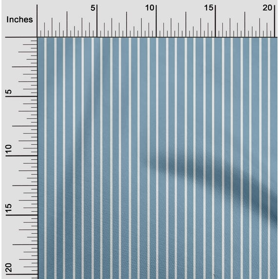 oneOone Cotton Cambric Fabric Stripe Printed Fabric 1 Yard 56 Inch Wide