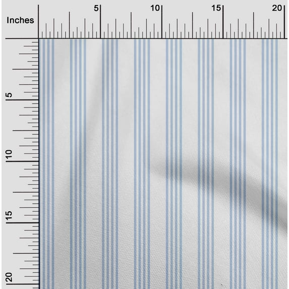 oneOone Cotton Cambric Fabric Vertical Stripe Print Fabric By Yard 56 Inch Wide