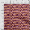 thumbnail image 1 of oneOone Cotton Cambric Fabric Waves Flame Stitch Print Fabric By The Yard 56 Inch Wide, 1 of 4