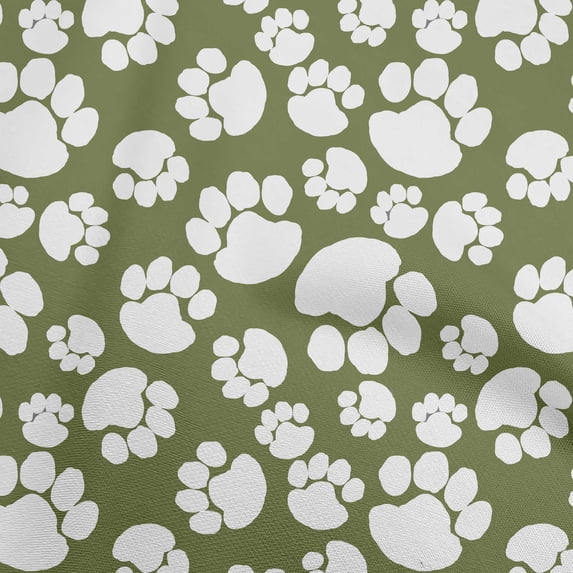 oneOone Cotton Cambric Forest Green Fabric Dog Sewing Craft Projects Fabric Prints By Yard 42 Inch Wide