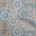 thumbnail image 1 of oneOone Cotton Cambric Grayish Blue Fabric Morrocon Tiles Diy Clothing Quilting Fabric Print Fabric By Yard 42 Inch Wide, 1 of 4