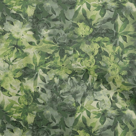 oneOone Cotton Cambric Green Fabric Abstract Floral Dress Material Fabric Print Fabric By The Yard 42 Inch Wide