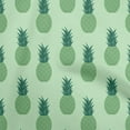 thumbnail image 1 of oneOone Cotton Cambric Green Fabric Fruits Pineapple Quilting Supplies Print Sewing Fabric By The Yard 56 Inch Wide, 1 of 4
