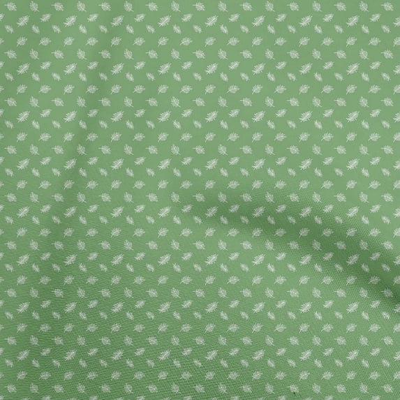 oneOone Cotton Cambric Green Fabric Leaves Dress Material Fabric Print Fabric By The Yard 56 Inch Wide