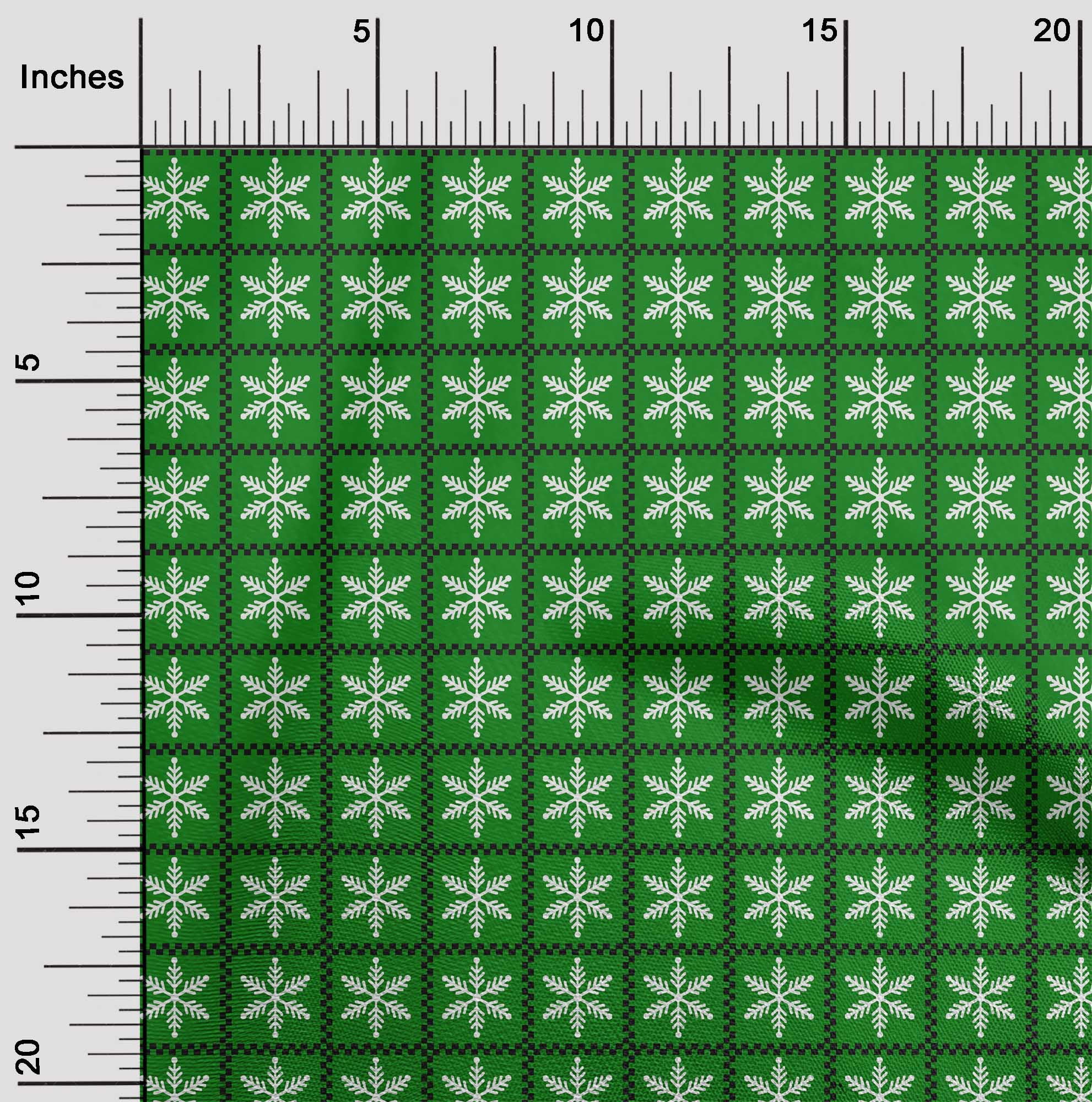 oneOone Cotton Cambric Green Fabric Merry Christmas Quilting Supplies Print Sewing Fabric By The Yard 56 Inch Wide-GZH