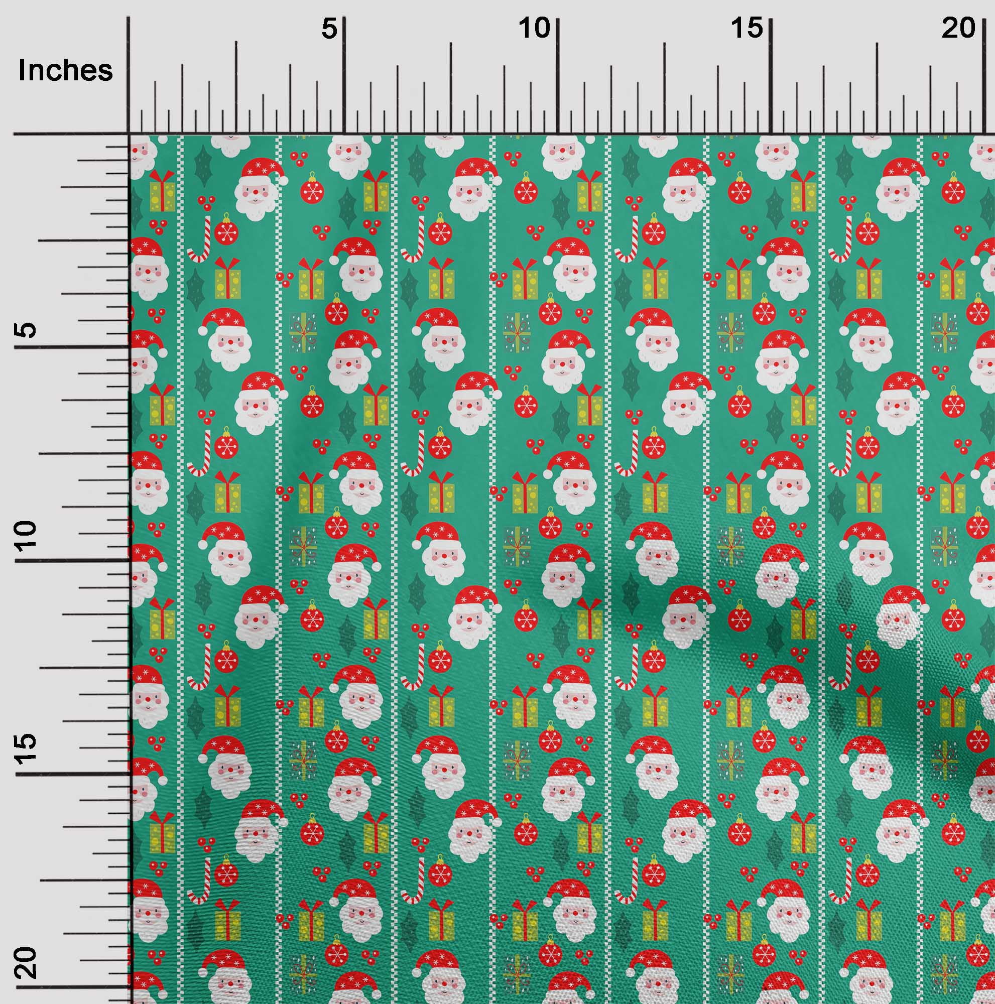 oneOone Cotton Cambric Green Fabric Merry Christmas Sewing Craft Projects Fabric Prints By Yard 42 Inch Wide-5T9