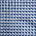 thumbnail image 1 of oneOone Cotton Cambric Indigo Blue Fabric Houndstooth Sewing Material Print Fabric By The Yard 56 Inch Wide, 1 of 4