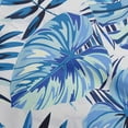 thumbnail image 1 of oneOone Cotton Cambric Indigo Blue Fabric Tropical Leaf With Texture Sewing Fabric By The Yard Printed Diy Clothing Sewing Supplies 42 Inch Wide, 1 of 4