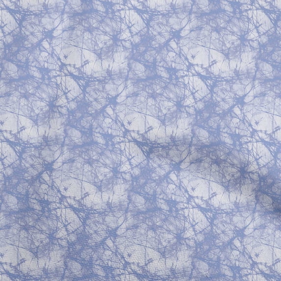 oneOone Cotton Cambric Light Blue Fabric Batik Sewing Material Print Fabric By The Yard 56 Inch Wide
