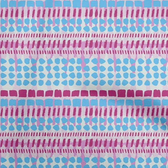 oneOone Cotton Cambric Light Blue Fabric Dot Quilting Supplies Print Sewing Fabric By The Yard 42 Inch Wide