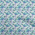 thumbnail image 1 of oneOone Cotton Cambric Light Blue Fabric Mushroom Sewing Material Print Fabric By The Yard 42 Inch Wide, 1 of 5
