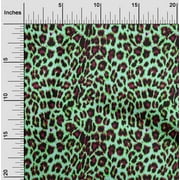 oneOone Cotton Cambric Light Green Fabric Animal Skin Craft Projects Decor Fabric Printed By The Yard 56 Inch Wide-XZX