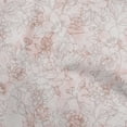 thumbnail image 1 of oneOone Cotton Cambric Light Pink Salmon Fabric Florals Sewing Fabric By The Yard Printed Diy Clothing Sewing Supplies 42 Inch Wide, 1 of 4