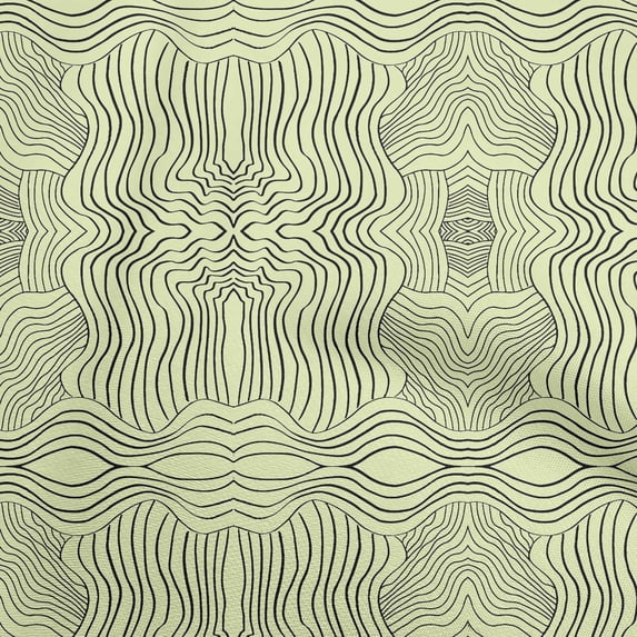 oneOone Cotton Cambric Light Yellow Fabric Moire Dress Material Fabric Print Fabric By The Yard 56 Inch Wide