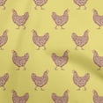 thumbnail image 1 of oneOone Cotton Cambric Lime Green Fabric Rooster Cock Quilting Supplies Print Sewing Fabric By The Yard 56 Inch Wide, 1 of 4