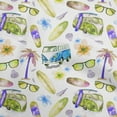 thumbnail image 1 of oneOone Cotton Cambric Lime Green Fabric Tropical Hawaii Sewing Craft Projects Fabric Prints By Yard 42 Inch Wide, 1 of 4