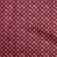 thumbnail image 1 of oneOone Cotton Cambric Maroon Fabric Christmas Sewing Craft Projects Fabric Prints By Yard 56 Inch Wide, 1 of 5