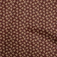 thumbnail image 1 of oneOone Cotton Cambric Maroon Fabric Floral Craft Projects Decor Fabric Printed By The Yard 56 Inch Wide, 1 of 4