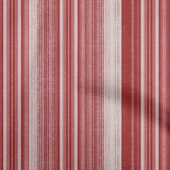 oneOone Cotton Cambric Maroon Fabric Stripe & Quilting Supplies Print Sewing Fabric By The Yard 56 Inch Wide