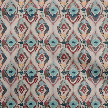 oneOone Cotton Cambric Maroon Fabric Tessellation Craft Projects Decor Fabric Printed By The Yard 56 Inch Wide