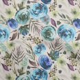 thumbnail image 1 of oneOone Cotton Cambric Medium Blue Fabric Florals Quilting Supplies Print Sewing Fabric By The Yard 56 Inch Wide-J1, 1 of 6