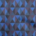 thumbnail image 1 of oneOone Cotton Cambric Medium Blue Fabric Geometric Quilting Supplies Print Sewing Fabric By The Yard 42 Inch Wide, 1 of 4